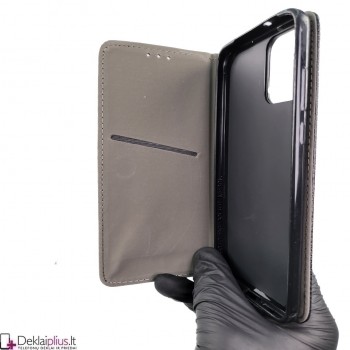 Telone atverčiamas dėklas - juodas (Motorola Edge 30 Neo)